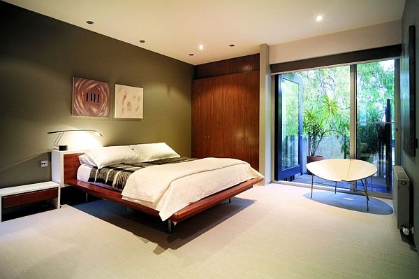 Modern Bedroom Outside Stunning Modern Bedroom With Beautiful Outside Panorama In The Sublime Richmond House Provide Total Comfort Inside The Bedroom Architecture  Charming Minimalist Home With Small Garden And Modern Furniture