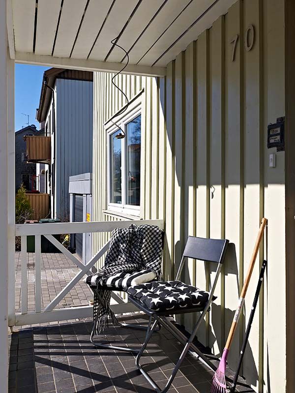 Striped Wall Chairs Stunning Striped Wall And Tufted Chairs On Gray Tile Floor Outside House Using Contemporary Semi Open House And Light Painting Dream Homes  Casual Contemporary Home With Stunning Colorful Interior Designs