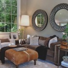 Transitional Living Twin Stunning Transitional Living Room Feat Twin Mirror Design Above The Brown Sofas Facing Brown Coffee Table Dream Homes Classic And Wonderful Brown Sofas For Living Rooms With Limited Space