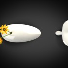 Whale Shaped White Stunning Whale Shaped Vase In White With Yellow Flower And The Appealing Shape On Dark Table Decoration Creative Flower Vase To Adorn Your Contemporary Homes (+15 New Images)