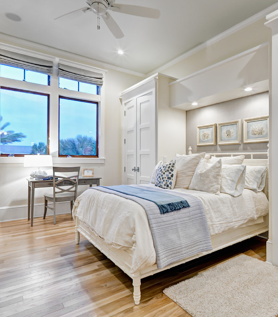 Transitional Bedroom Bedroom Surprising Transitional Bedroom For Beach Bedroom Ideas With Wooden Striped Floor And White Wooden Bed Involved White Rug Bedroom  19 Stylish White Interior Design For Beach Bedroom Ideas