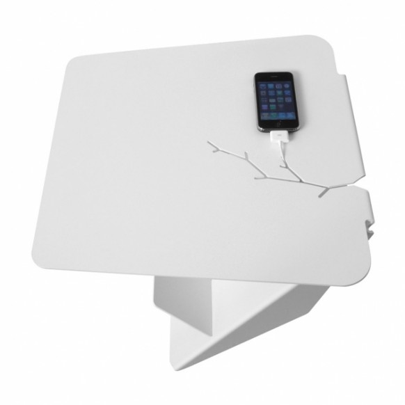 Cracks Shaped Cable Terrific Cracks Shaped Space Of Cable Place On Small Desk Table Using White Painting Involved Shelves Under It Furniture Wonderful Minimalist Furniture For Gadget Charging Stations