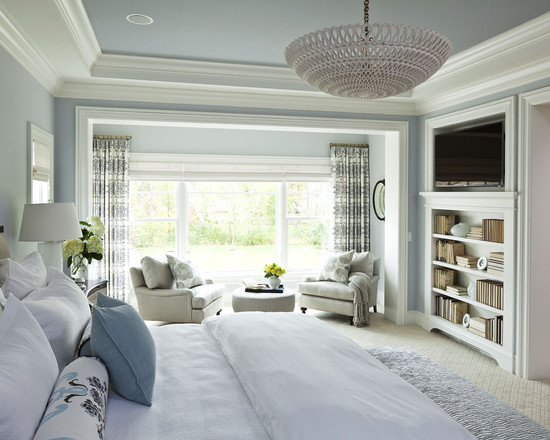 Perforated Pendant In Terrific Perforated Pendant Light Installed In Transitional Bedroom With Build Your Own Bookcases Design Idea And Entertainment Wall Furniture Creative Bookcases Arrangements For Making The Small Home Library