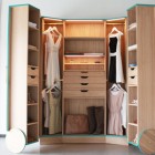 Style Of Walk Thrilling Style Of Opened Stylish Walk In Closet For Small Spaces With Two Doors Included Drawers And Cloak Designs Bedroom Elegant Contemporary Walk-In Closet Designs To Give Your Bedroom