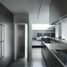 Narrowed House Kitchen Tight Narrowed House Of Silence Kitchen Enhanced With Floor To Ceiling Storage Cabinet And Bright Pantry Behind The Door Dream Homes Sophisticated Modern Japanese Home With Concrete Construction Of Shiga Prefecture