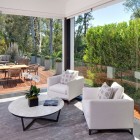 Perfectly Elegant Hills Trendy Perfectly Elegant In Beverly Hills House Private Living Room With White Chairs Coupled With Round Table Dream Homes Charming Modern Interior Applied For Luxurious White Home Designs