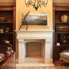 Fireplace Mantel Chair Warm Fireplace Mantel Area With Chair Beside The Wooden Table And The Candles Light Giving Bright The Area Fireplace 20 Impressive Fireplace Mantel For Stunning Living Room Designs