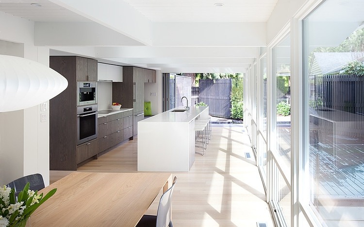 View By At Warm View By Kitchen Area At The Daylight That Gave Sunlight At The Horn Renovation Splice Design Living Room Stunning Sliding Glass Door Decoration For Bright Residence In Canada