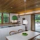 Kitchen With And White Kitchen With Pendant Lamp And Track Lamp Dream Homes Mid-Century Modern Home Decorated With Elegant Minimalist Furniture (+10 New Images)