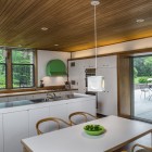 Kitchen With And White Kitchen With Pendant Lamp And Track Lamp Dream Homes Mid-Century Modern Home Decorated With Elegant Minimalist Furniture (+10 New Images)