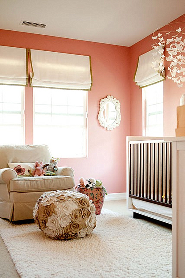 Nursery By Design Wonderful Nursery By Nicole Davis Design With Small Interior And Minimalist Furniture With Peach Wall Color And Traditional Design Ideas Kitchens Colorful Baby Room With Essential Furniture And Decorations