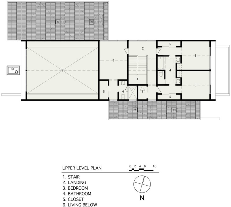 Upper Level For Brilliant Upper Level Design Plan For The Qual Hill House With Staircase And Bedroom Near The Bathroom Architecture  Striking And Creative Modern Home With Personal Art Galleries