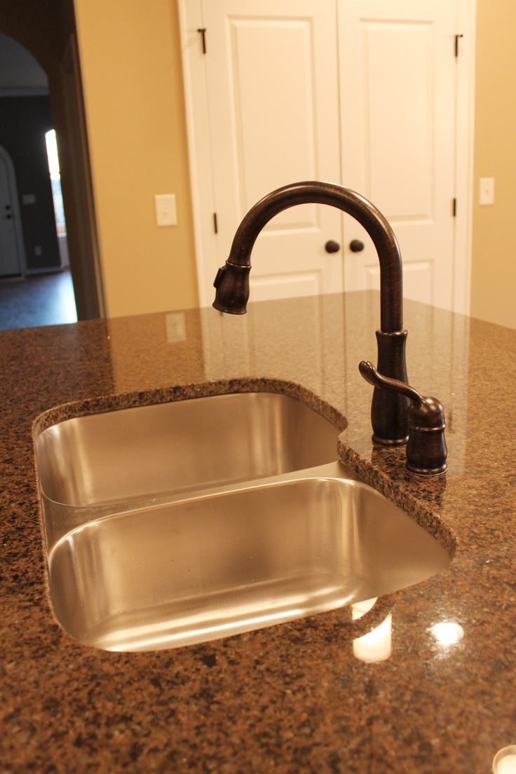 Stainless Steel From Classic Stainless Steel Kitchen Faucet From Bronze Material On Glossy Mounted Sink Bowl In Granite Countertop Kitchens  10 Stainless Steel Kitchen Faucet To Complement The Functionality