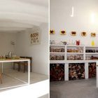 Themed Artists Andalucia Clean Themed Artists Retreat In Andalucia Spain Kitchen And Dining Space Furnished With Thin Table And Inset Cabinets Apartments Picturesque Contemporary Farmhouse In Beautiful Stone And White Interiors