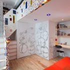 Black And Drawn Cool Black And White Sketches Drawn Free On Marks Caride Residence Corner Room With Built In Cabinet And Work Desk Decoration Bright Contemporary House With Thousands Of Colorful LEGO Blocks