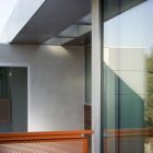 Exterior Decoration Balcony Excellent Exterior Decoration Applied In Balcony With Wooden Railing Colored In Brown Used In The Kuhlhaus 02 Home Dream Homes Bright Modern Minimalist Home Inspired By Delightful Interior Atmosphere