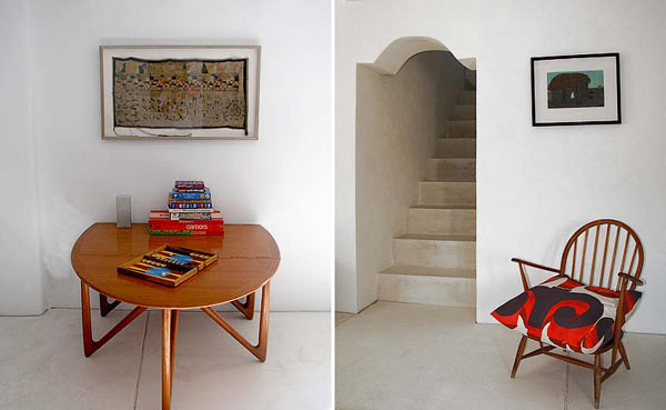 Catching Brown And Eye Catching Brown Wooden Desk And Chair Placed To Hit White Painted Artists Retreat In Andalucia Spain Interior Apartments  Picturesque Contemporary Farmhouse In Beautiful Stone And White Interiors