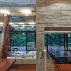 Wooden Corallo Paz Fresh Wooden Corallo House By Paz Arquitectura Interior Involving Solid Wood Abundance Spreading Over The Room Architecture Natural Concrete Home With Wooden Floor And Glass Skylight