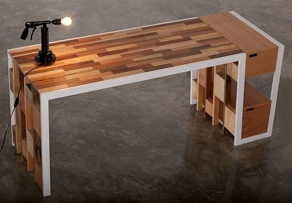 Recycled Wooden Idea Inspiring Recycled Wooden Office Desk Idea Designed With Large Surface For Working And Enhanced With Storage Furniture  Sophisticated Recycled Wooden Furniture For Preserving The Environment