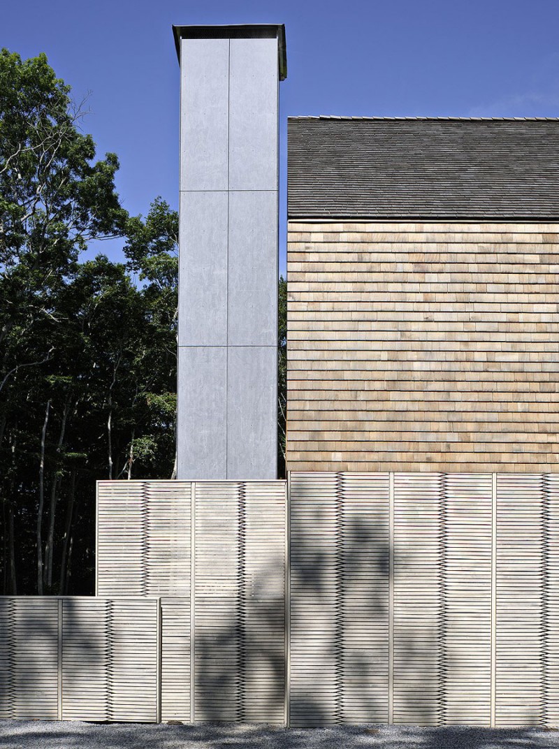 View Of Hill Interesting View Of The Qual Hill House Facade With Grey Chimney And Wooden Wall Near It Architecture Striking And Creative Modern Home With Personal Art Galleries