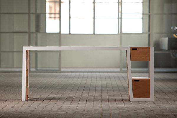 Recycled Wooden Idea Minimalist Recycled Wooden Working Desk Idea Involving Thin Desk Surface And Legs With Open Shelves For Books Furniture Sophisticated Recycled Wooden Furniture For Preserving The Environment