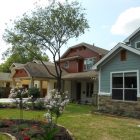 House Exterior Garden Precious House Exterior With Freshening Garden Landscape And Stone Outdoor Wall Sustainable Home Plans Spacious Porch Architecture Warmth Contemporary Sustainable Home With Neat Garden Arrangements