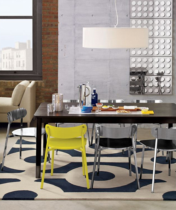 Abstract Patterned Cream Simple Abstract Patterned Rug In Cream And Black Tones Put Under A Set Of Custom Dining Room Table And Chairs Decoration Spectacular Home Interior Design With Vibrant Rug And Patterns