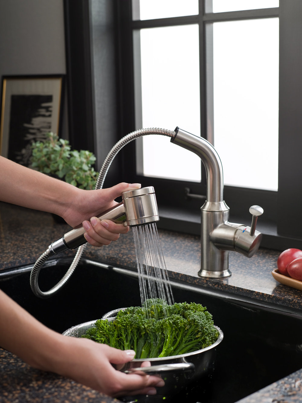 Shower Stainless Faucet Unique Shower Stainless Steel Kitchen Faucet For Modern Sink In Quartz Countertop Near Window Kitchens  10 Stainless Steel Kitchen Faucet To Complement The Functionality