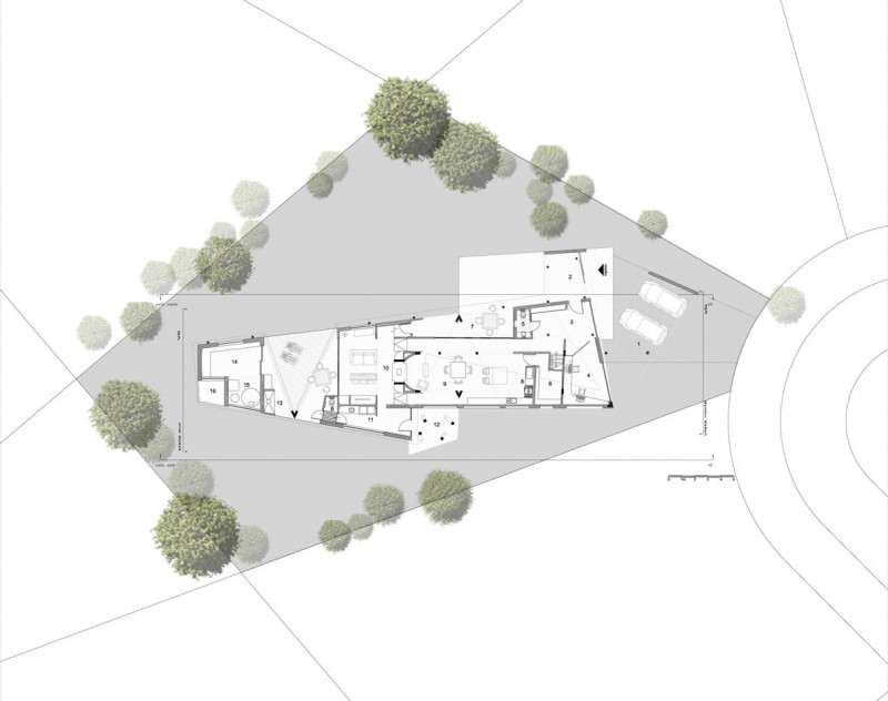 Evm House Modern Awesome EVM House Sketch In Modern Architecture With Splendid Wide Yard Design Full Of Shady Greenery Dream Homes Impressive Orange House For Stunning Modern Living Place