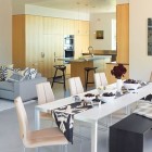 Dining Room Modern Beautiful Dining Room Design And Modern Furniture Used Beige Color Decoration And White Table Design For Inspiration Dining Room Comfortable Table Furniture Arrangement For A Dining Room Layout