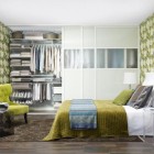 Floral Wallpaper Interior Captivating Floral Wallpaper Modern Design Interior In Bedroom Space With Green Color Design And Small Closet Ideas Decoration 18 Fashionable Patterned Wallpaper For Stylish Beautiful Interiors