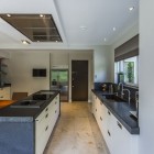 Kitchen Design In Captivating Kitchen Design Of Villa In The Dunes With Several White Wooden Cabinets And White Marble Surface Dream Homes Cozy And Bright Modern Home Surrounded By Lush Forest Views