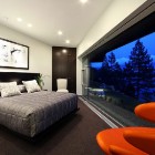 Cliff House Dziewulski Comfortable Cliff House By Mark Dziewulski Architect With Interesting Bedroom Idea Designed In Triangle Shape With Glass Wall Architecture Waterfront Cliff House With Luxurious Furniture And Beautiful View