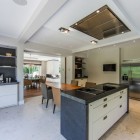 Kitchen Design In Cool Kitchen Design Of Villa In The Dunes With White Colored Kitchen Island Made From Wood With Black Marble Surface Dream Homes Cozy And Bright Modern Home Surrounded By Lush Forest Views