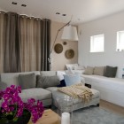 White And Holiday Cozy White And Cream Painted Holiday Home In Vlieland Living Room With Comfy Sofa And Patented Bench With Pillows Dream Homes Classic Home Exterior Hiding Stylish Interior Decorations