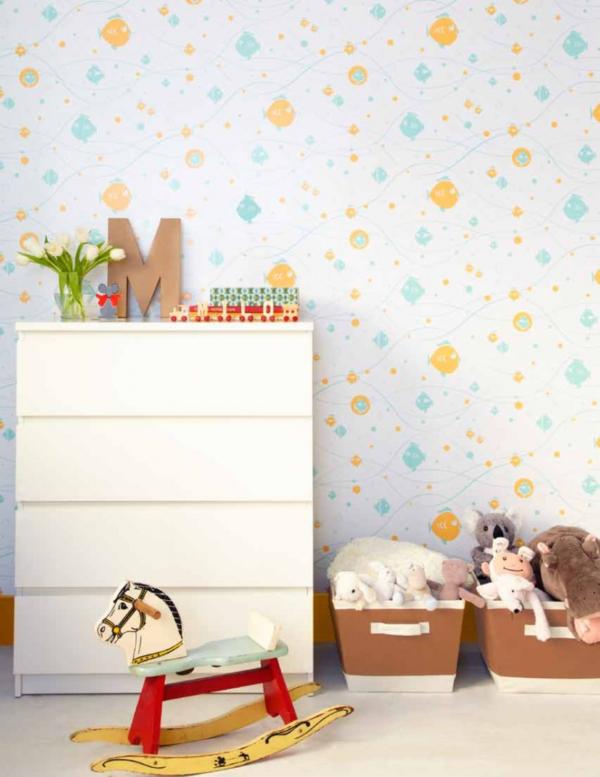 Currents Temporary In Cute Currents Temporary Wallpaper Design In Kids Playroom Interior With Fish Picture Decoration And Modern Furniture Ideas Decoration 18 Fashionable Patterned Wallpaper For Stylish Beautiful Interiors