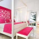 Decorative White Bedroom Cute Decorative White Pink Pink Bedroom Ideas For Contemporary Bedroom With White Canopy Bed And Blossom Patterned Headboard Bedroom 16 Colorful And Pretty Pink Bedroom Ideas For Little Girls