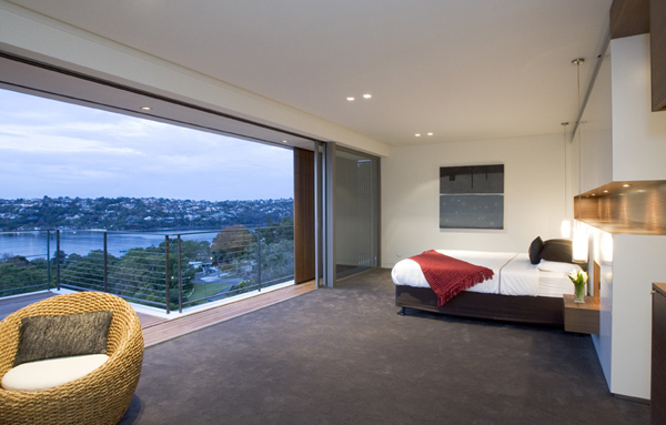 Warringah Road Bedroom Elegant Warringah Road House Master Bedroom Interior Furnished With Queen Bed And Private Seating Space Dream Homes  Spacious Contemporary Three Story House With Elegant Panorama View