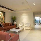 Warringah Road Room Exclusive Warringah Road House Living Room Design Integrating Brown Sofa Chairs And Two White Chairs For Seating Dream Homes Spacious Contemporary Three Story House With Elegant Panorama View