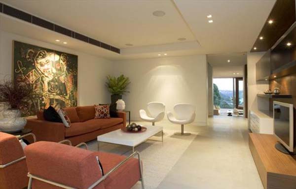 Warringah Road Room Exclusive Warringah Road House Living Room Design Integrating Brown Sofa Chairs And Two White Chairs For Seating Dream Homes Spacious Contemporary Three Story House With Elegant Panorama View