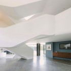 Green Greenberg With Fantastic Green Greenberg Green House With Futuristic Railing On Mezzanine Sleek Marble Floor Rustic Wood Cabinet Artistic Painting Architecture Curvy Futuristic Home Presenting Futuristic Gray And White Themes