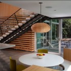 Graham House Interior Formal Graham House Dining Room Interior Furnished With Round Table Painted In White Coupled With Bench Dream Homes Creative Contemporary Home For Elegant And Unusual Cantilevered Appearance