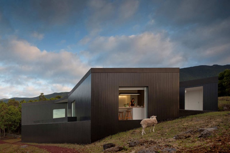 Outdoor View Cz Fresh Outdoor View Of House CZ By SAMI Arquitectos With Natural Green Mounts Rocks And Fresh Brown Soil Architecture Fabulous Contemporary Simple House With Great White And Black Colors