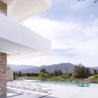 Mountainous View Stunning Gorgeous Mountainous View Madison House Stunning Infinity Pool Chaise Lounge Chairs Sleek Marble Floor Rough Stone Wall Dream Homes Spectacular And Spacious Contemporary House With Sliding Glass Walls