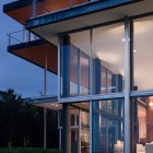Two Floor Building Minimalist Two Floor Graham House Building Featured With Glass Windows And Door Displaying Home Interior Dream Homes Creative Contemporary Home For Elegant And Unusual Cantilevered Appearance
