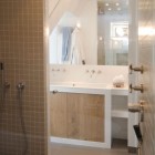 Holiday Home Bathroom Modern Holiday Home In Vlieland Bathroom Furnished With Double Vanity And Frame Less Mirror Reflecting Shower Dream Homes Classic Home Exterior Hiding Stylish Interior Decorations