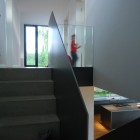 Stairwell Design Residence Nice Stairwell Design In Zochental Residence Connected The Glass Door Design Which Can Giving Fresh By The Planters Architecture Creative Glass Facade Of Unconventional Contemporary House Appearance