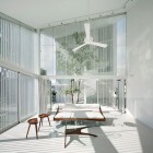 White Painted House Open White Painted The Park House Living Room Interior Designed In Double Height Concept With Electric Fan Dream Homes Spacious Contemporary Concrete House With Great Interior Decorations