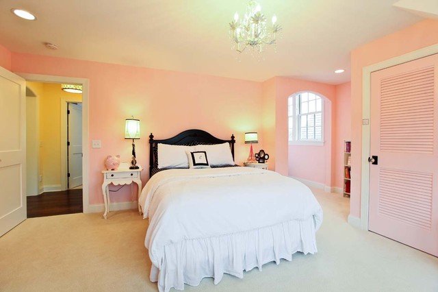 White Pendant Pink Prestigious White Pendant Lamp In Pink Bedroom Ideas For Traditional Bedroom With Black Bed And Pink Striped Door Bedroom 16 Colorful And Pretty Pink Bedroom Ideas For Little Girls