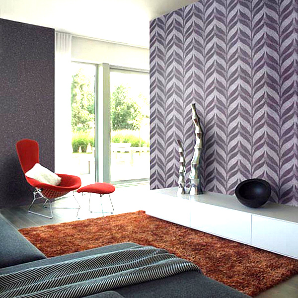 Modern Wallpaper In Sensational Modern Wallpaper Design Interior In Bedroom Space With Purple Color Decoration Ideas For Home Inspiration Decoration 18 Fashionable Patterned Wallpaper For Stylish Beautiful Interiors